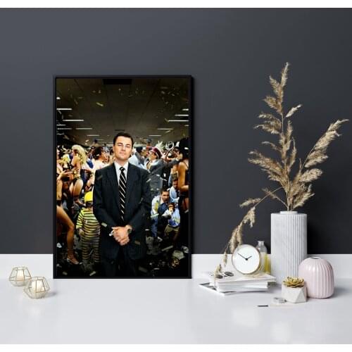 The Wolf of Wall Street Movie Poster Canvas Art Print Wall Painting Home Decoration (No Frame)