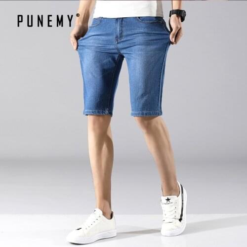 PUNEMY Men's Denim Shorts