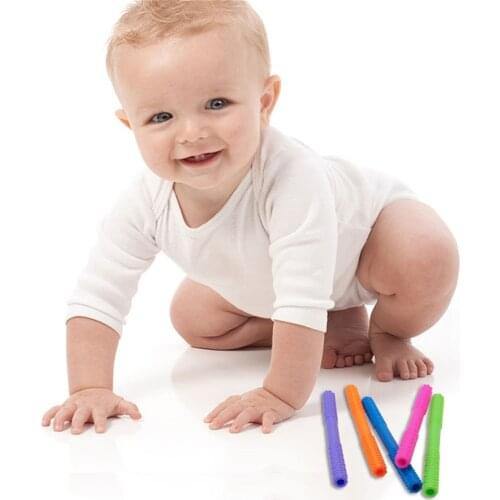 Silicone Molar Straw Baby Teether Baby Chewable Safe Toy Food Grade BPA Free Baby Teething Toys Mother Baby Supplies