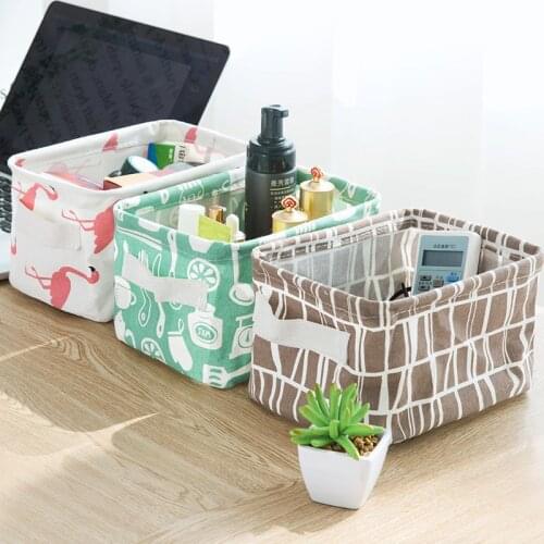 Collapsible Storage Basket Toys Snacks Sundries Basket StockpilePack Cabinet Clothes Fabric Organizer Cosmetic Storage Box