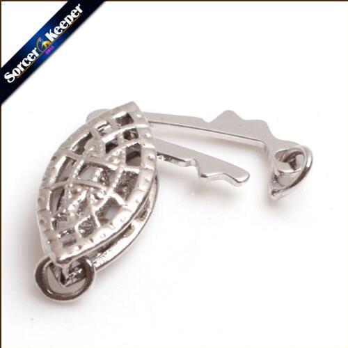 10 20 50 PCS/Lot Silver Plated Fish Single Strings Clasps For Jewelry Making DIY Necklace Bracelet Connectors Accessories 6x15mm