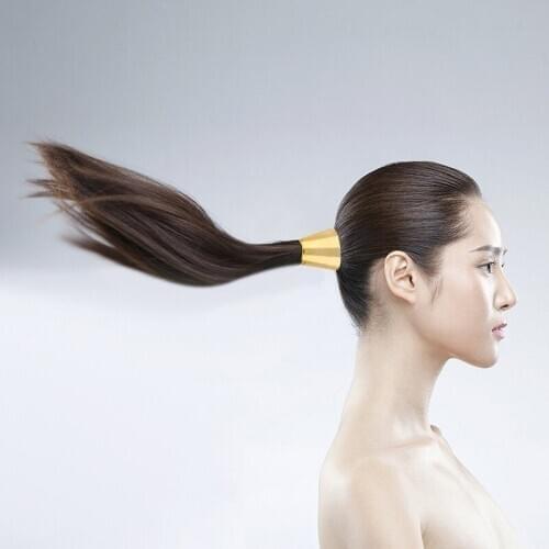 Mirror Cone Horn Horsetail Buckle Claw For Girls Hair Clips Hair Rope Girls Magic Bun Ponytail Wild Accessory