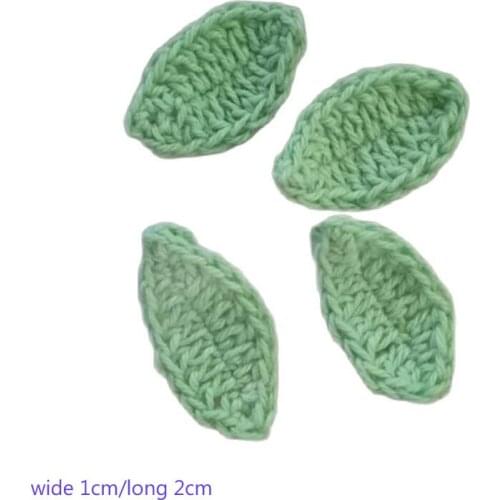 10pcs Fashion Handmade crochet leaf cotton DIY Patch Iron On Patches Sewing Applique Badges Sticker lace guipure cloth decor