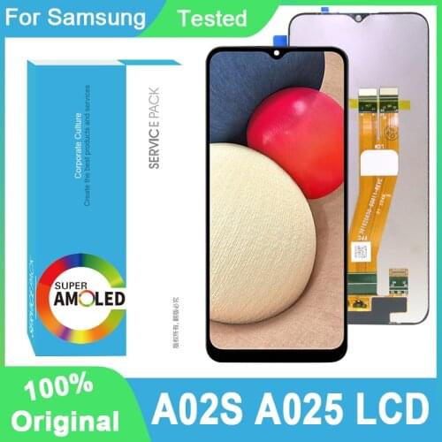 100% Original 6.5'' PLS IPS For Samsung Galaxy A02s A025M A025F/DS A025G/DS A025M Full LCD Touch Screen Repair Parts