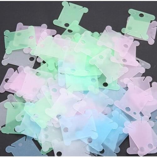 100Pcs/Set Floss Bobbins Lightweight DIY Plastic Embroidery Craft Sewing Thread Boards