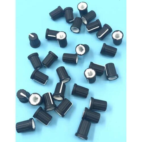 100pcs Replacement OEM DAA1204 TRIM / GAIN KNOB For Pioneer DJM800 DJM900 DJM2000 black color