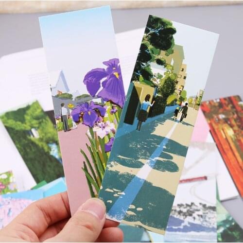 30pcs Winter Sonata Bookmarks Paper Page Notes Label Message Card Book Marker School Supplies Stationery M5TE