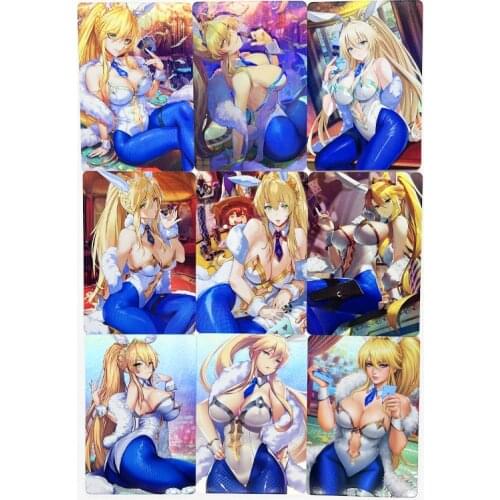 9pcs/set Fate/stay Night Artoria Pendragon Lily Toys Hobbies Hobby Collectibles Game Collection Anime Cards