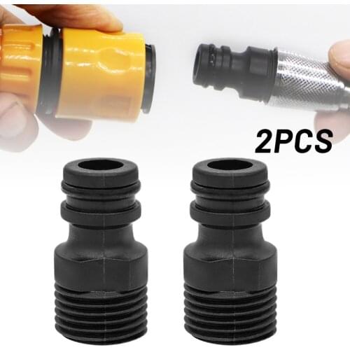 2PC 1/2" BSP Threaded Tap Adaptor Garden Water Hose Quick Pipe Connector Fitting New, High Quality