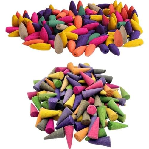 Home Fragrance Backflow Incense Cones Mixed Scents for Meditation Home Hotel Spa Room