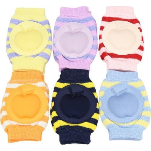 Apple Children Knee Pads Baby Elbow Pad Kids Knees Protector Safety Newborn Crawling cushion Mat Boys Leg Warmers First Walking