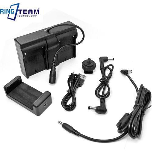 NP-F970 Battery Dual Charger Cradle Supply Kit Power for Nikon Canon Panasonic Sony Camera Camcorder Monitor Lighting & More