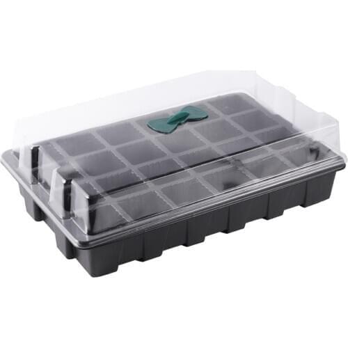 24 Cells Breathable Germination Box Seedling Starter Nursery Planter Tray Garden Vegetables Succulents Propagation Growing Pot