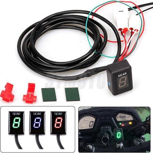 Motorcycle LCD Electronics 1-6 Level Gear Indicator Digital Gear Meter Accessories For KTM 640 LC4 2005-2008 690 Duke 2008- 2012