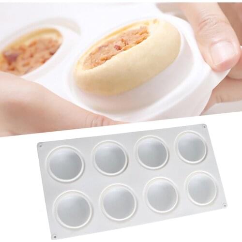 8 Cavities Baking Mold Not Sticky Food Grade Silicone 3D Effect Cake Chocolate Mold for Baking