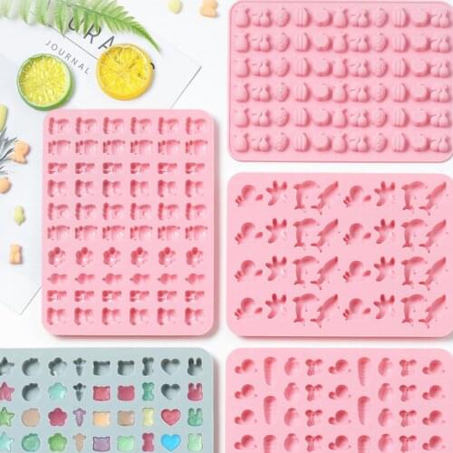 Kinds Silicone Mold Dropper Grids Gummy Animal Fondant Chocolate Candy Mould Cake Baking Decorating Tools Resin Art