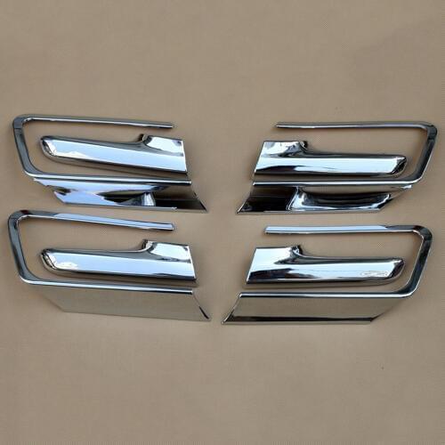 Chrome Fit For Toyota Prado J150 Accessories Inner Door Handle Bowl Cover Trim Molding 8pcs 2014 2015 2016 2017 2018 2019