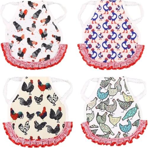 Hen Apron with Elastic Straps Chicken Sweater Adjustable Pet Clothes Supplies Suit for Small/Medium/Large Hens
