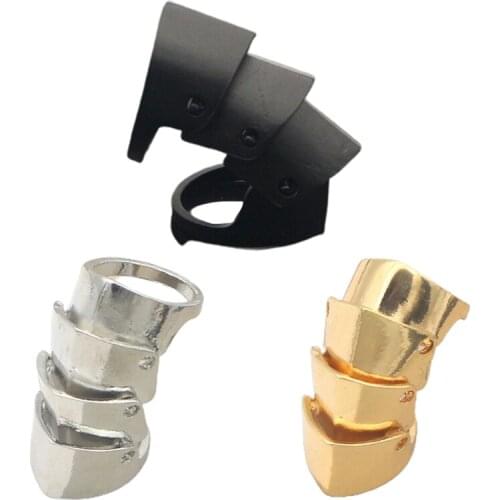 The Latest Fashion Trend Retro Punk Style Creative Joint Armor Knuckle Metal Ring Men And Women Can Wear Jewelry Gift