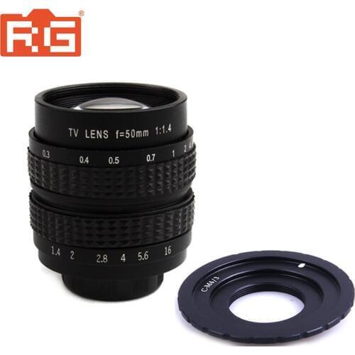 Fujian 50mm F1.4 CCTV Movie Lens+C-M4/3 Mount to Micro 4/3 m4/3 EPL5 EPM3 EPL7 OM-D for Panasonic Olympus