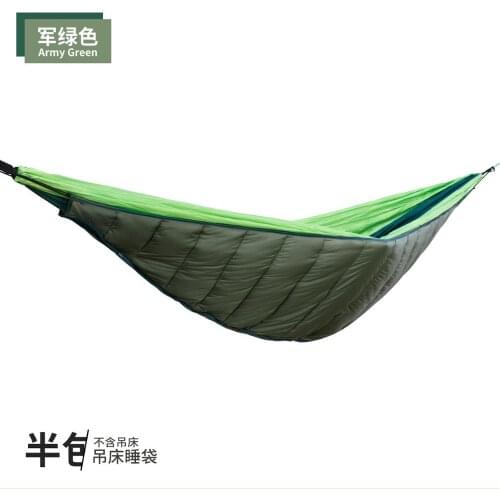 Outddor Camping Sleeping Bag Portable Hammock Underquilt Hammock Thermal Under Blanket Hammock Insulation Accessory for Camping