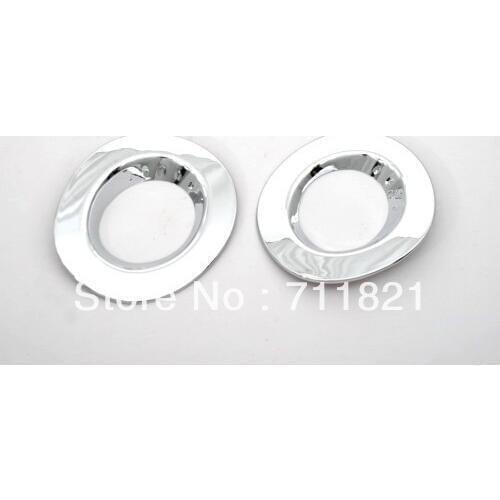 Car Styling Chrome Front Fog Light Cover For Nissan March Micra K13 2010-2013