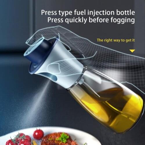 Glass Spray Oil Bottle Atomization Artifact Olive Oil Household Fat Reduction Oil Control Bottle Edible Oil Spray Bottle Kettle