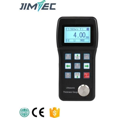 JIMTEC Through Coating Ultrasonic Thickness Gauge 3-40mm Plastic Ceramics Composites Glass Paint Digital Metal Thickness Meter