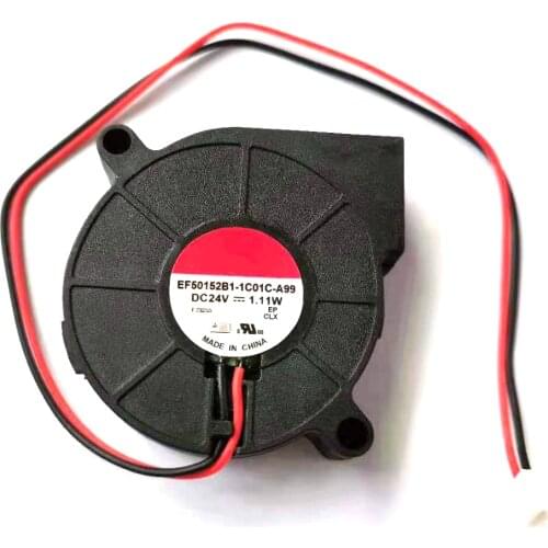 EF50152B1-1C01C-A99 DC 24V 1.11W Double Ball Bearing Fan Centrifugal DC Cooling Turbo Fan Replace for 3D Printer Blowe fan