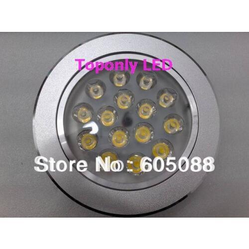 15x1w Epistar recessed high power led down light,AC85-265V,1800lm 6500k cool white, life>50,000hrs,8pcs/lot DHL free shipping