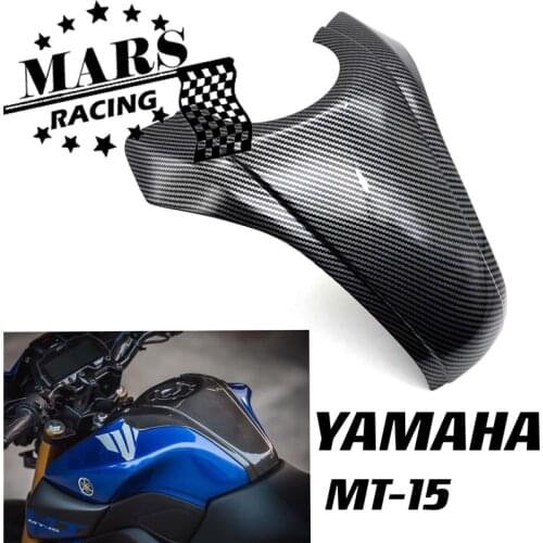 Motorcycle Carbon fiber pattern Tank Pad Sticker Tank Protect Cover Guard Fits For YAMAHA MT15 MT-15 mt15 2018 2019 2020 2021