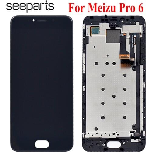 5.2"Amoled For Meizu Pro 6 M570M M570C M570Q M570h Lcd Display with Touch glass Digitizer Frame assembly For Meizu Pro 6 LCD 6S
