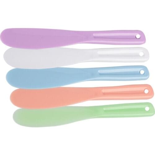 1Pc Mask Bowl Mixing Brush Makeup Tool Beauty Skin Care Plastic Spoon Facial Mask Stick Mini Disposable Cosmetic Spatula Scoop
