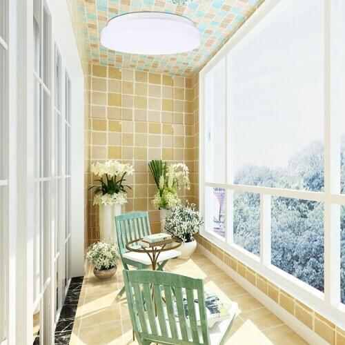 1Pcs 220V LED Ceiling Light Bright Radar PIR Motion Sensor Ceiling Light For Living Room Kitchen Stairs 26x9cm