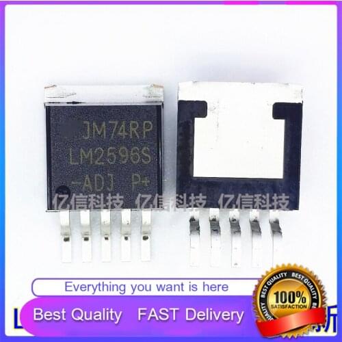 10Pcs/Lot New Original LM2596S-ADJ SMD TO-263 3A ADJUSTABLE REGULATED POWER SUPPLY LARGE Chip