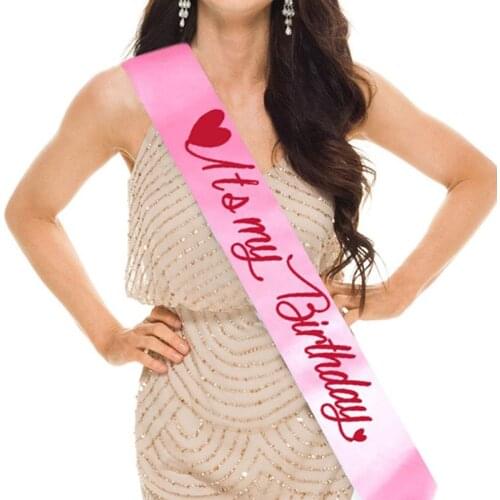 Its My Birthday Satin Sash Funny Happy Birthday Party Decorations Supplies