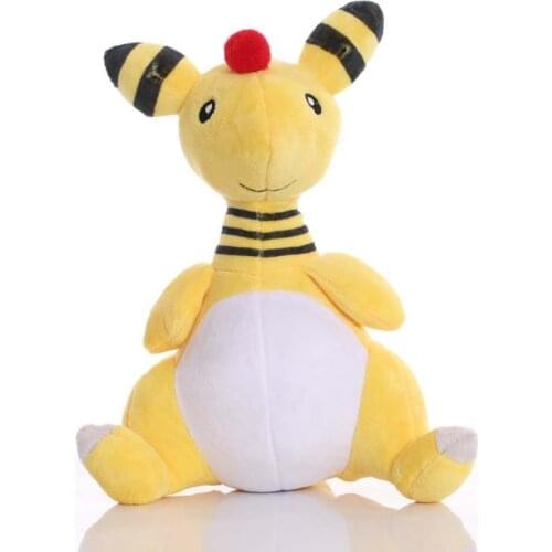Big Size 35cm TAKARA TOMY Pokemon Ampharos Plush Toys Ampharos Soft Stuffed Animals Toy Doll Birthday Gifts for Children Kids