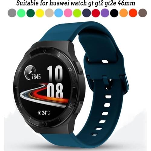 For Huawei Watch gt 2e 46mm strap Silicone Watchbands 22mm watch band bracelet gt2e ремешок для часов For galaxy watch 46mm