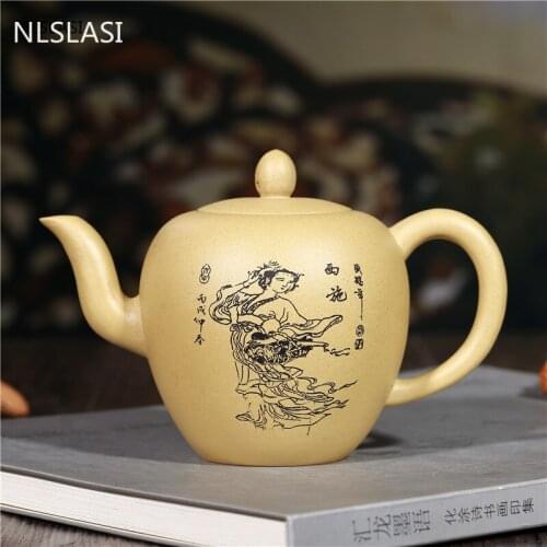 Chinese Yixing tea pot Purple Clay filter Teapot beauty kettle Raw ore Handmade Tea set Authentic Drinkware Supplies 260ml