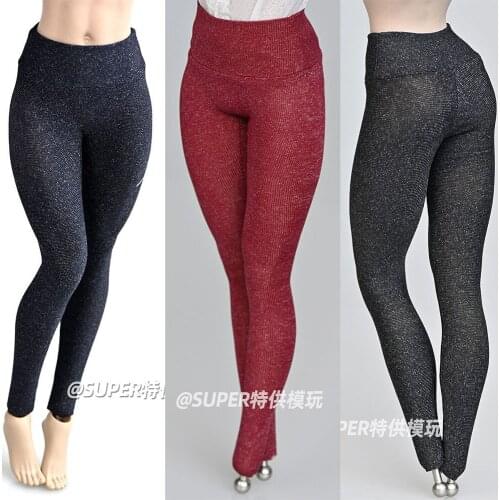 1/6 Female Soldier Nude Yoga Pants Skinny Stretch Fits 12-inch Movable Doll Clothing Accessories In Stock