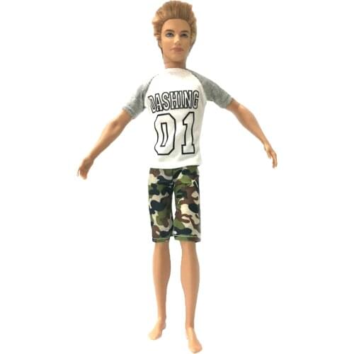 NK One Set Prince Doll Casual Handmade Clothes Fashion Outfits for barbie boy firend for barbie doll ken 022D