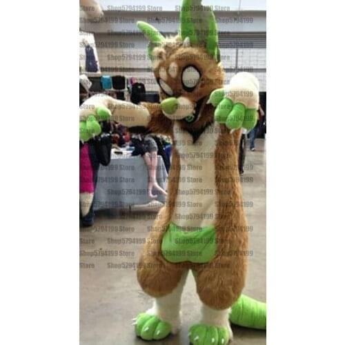 Customised #W2 HUSKY Dog Furry Fursuit Suit Mascot Costume Cosplay Animal Party Fancy Dress Carnival Birthday Gift