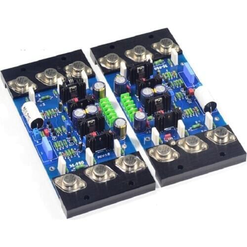 1Pair M980 Golden Seal Power Amplifier Board 300W*2 Class A Class B MJ15024 MJ15025 Finished Amplifier Circuit Board