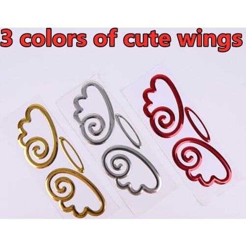 WL 5/10/20 Sheets 3 Colors Car-styling PVC Waterproof Wings Sticker Universal Decoration For Car Body Fender Automobile Decal
