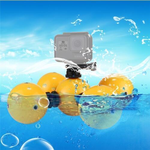 For GoPro Diving Floaty Bobber Balls with Safety Wrist Strap Mount Tripod Adapter for GoPro Other Action Cameras