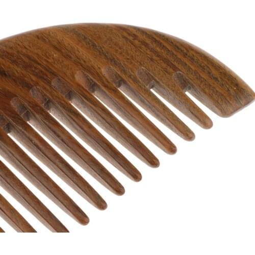 Hair Comb for Detangling - Wide Tooth Wooden Comb for Curly Hair - No Static Natural Wooden Sandalwood Comb for Adults Children