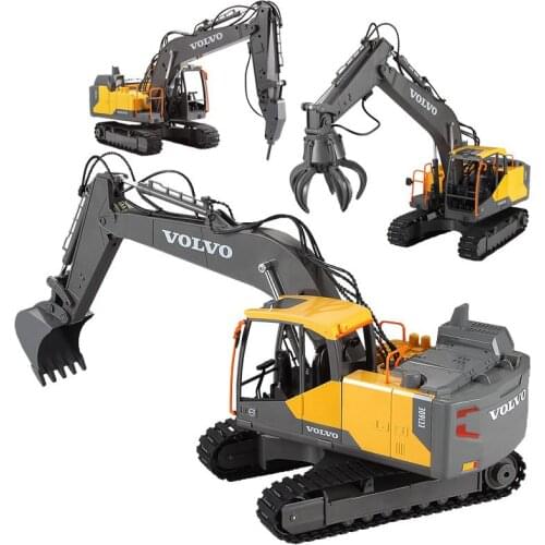 Rc truck 1/16 remote control construction trucks rc excavator +rc Drilling Truck + rc timber grab 17CH