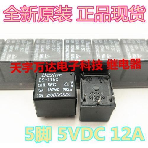 BS-115C BESTAR Relay 12A 5PIN 5V 5VDC