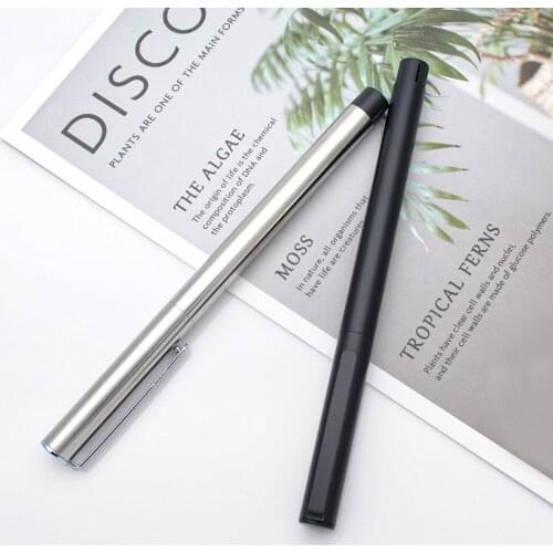 JINHAO 65 Steel Body Fountain Pen EF 0.38mm Nib Metal Ink Pen With A Converter