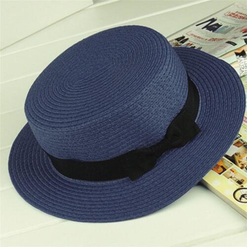 Parent-child Summer Hat 13 Color Women Children Beach Holiday Hat Sun Straw Femal Sunscreen Boater Hat 54/57cm